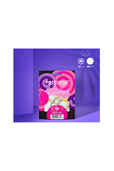 STALEKS PODODISC PRO M Pedikür Disk İçin Yumuşak Tabanlı Yedek Beyaz Törpüler...
