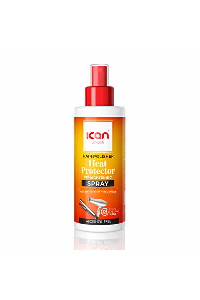 Ican London Hair Polisher Heat Protector Straightening Spray 207ml – Alcohol-...
