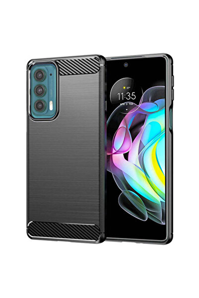 Techsuit Husă pentru Motorola Edge 20, Silicon Carbon, negru - negru