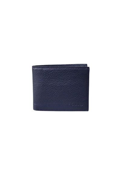 Çıkrık Guard Navy Blue Leather Men's Wallet