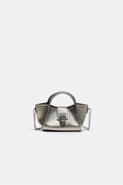 Stradivarius Kilit detaylı mini çapraz askılı çanta