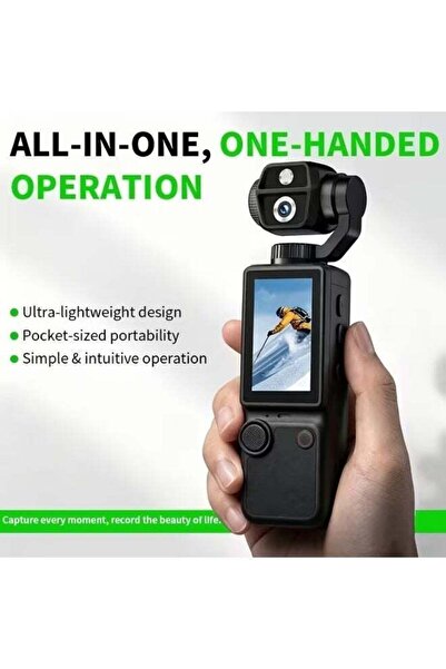 PopZa Pocket 4 4K Stabilized Action Camera – Long-Lasting Battery for Extreme...