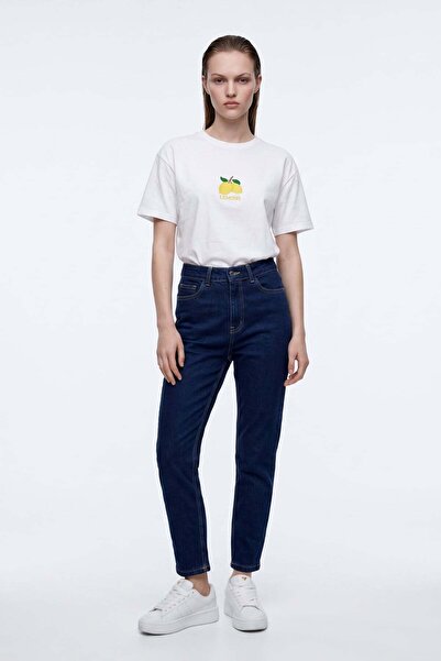 HAKKE Pantaloni de damă tip Mom Fit din denim