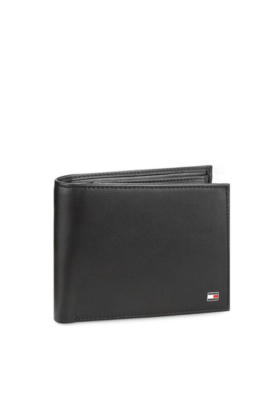 Tommy Hilfiger Ανδρικό Δερμάτινο Eton Πορτοφόλι Μαύρο AM0AM00652-002