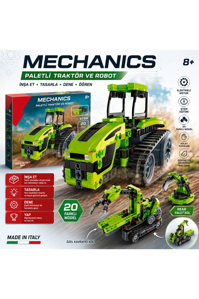 FABBA TOYS 75064TR Mekanik Laboratuvarı - Çiftlik Traktörü +8 yaş