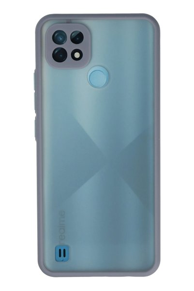 New Face Aconcept Realme C21 Case Montreal Silicone Cover (204732) - Gray