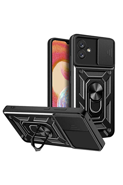 Techsuit Husă pentru Samsung Galaxy A04e, Seria CamShield, albastru - negru