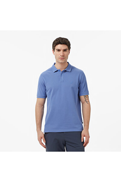 Nautica Erkek Mavi Regular Fit Polo Yaka T-Shirt