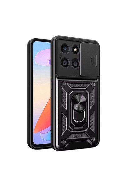 Techsuit Husă pentru Honor X6a, Seria CamShield, albastru - negru