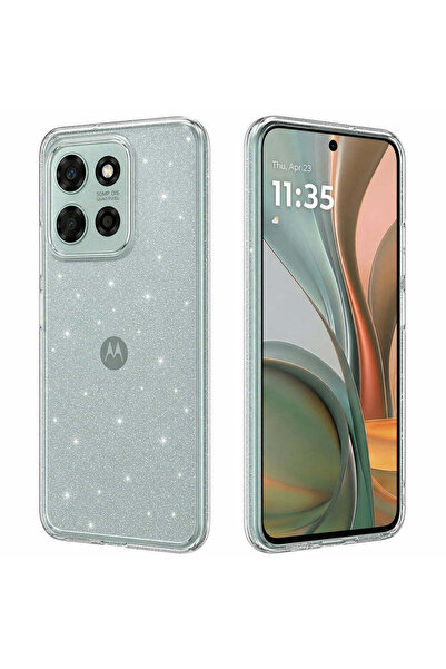 Techsuit Husă pentru Motorola Moto G75, Seria SparkleSkin, transparentă - tra...
