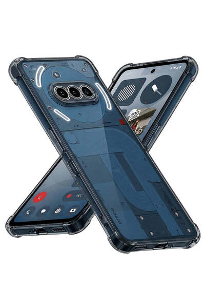Techsuit Husă pentru Nothing Phone (3a), din silicon transparent, rezistentă ...