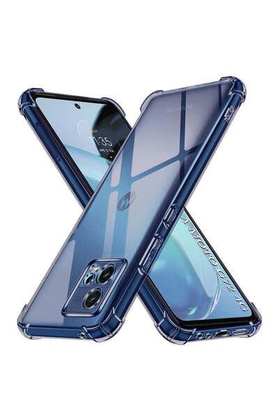 Techsuit Husă pentru Motorola Moto G72, din silicon transparent, rezistentă l...