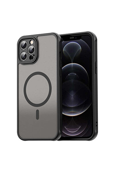 Techsuit Case for iPhone 12 Pro Max, HaloFrost II MagSafe, purple - black