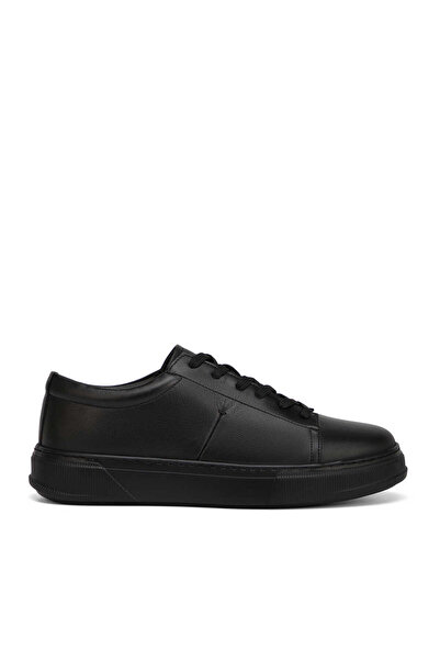 Tergan Siyah Hakiki Deri Erkek Sneaker - E26I1AY57750-A23