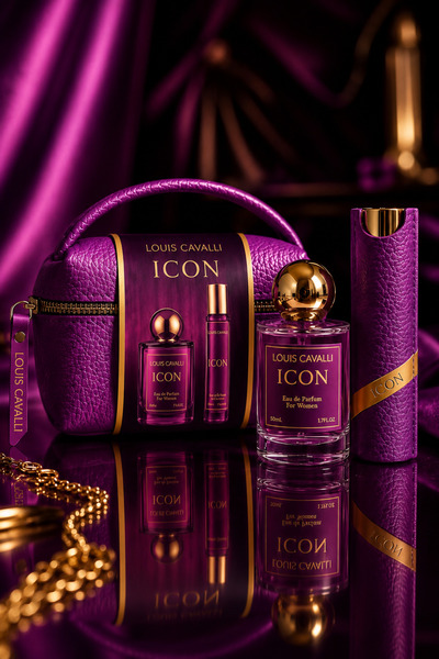 LOUIS CAVALLI ICON EDP 50 ML+22 ML WOMEN PERFUME - ÇANTALI PARFÜM SETİ