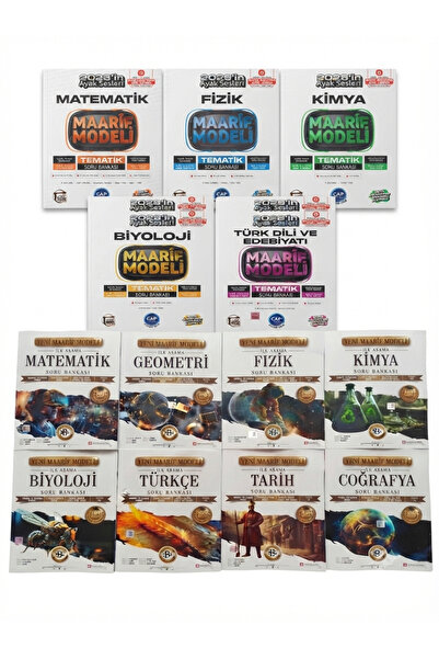 Çap Yayınları Maarif Model Çap Ders Platosu 5 li set ve Bilgi Sarmal 8 li set...