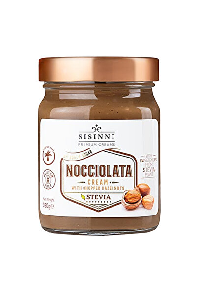 Sisinni ΚΡΕΜΑ ΚΑΚΑΟ 380gr. - (ΜΕ ΚΟΜΜΑΤΙΑ ΦΟΥΝΤΟΥΚΙΟΥ) (STEVIA)