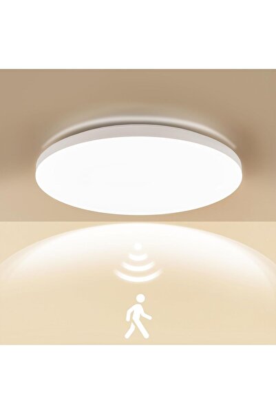 Dotail Plafonieră LED, 360 °   senzor de mișcare radar, 4000K, 15W, 2050 lm, ...