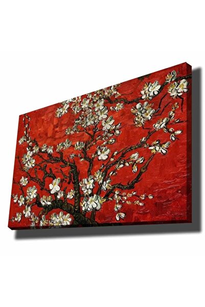 OEM Tablou decorativ pe pânză, model arbore înflorit, 70x100 cm, 100% pânză, ...