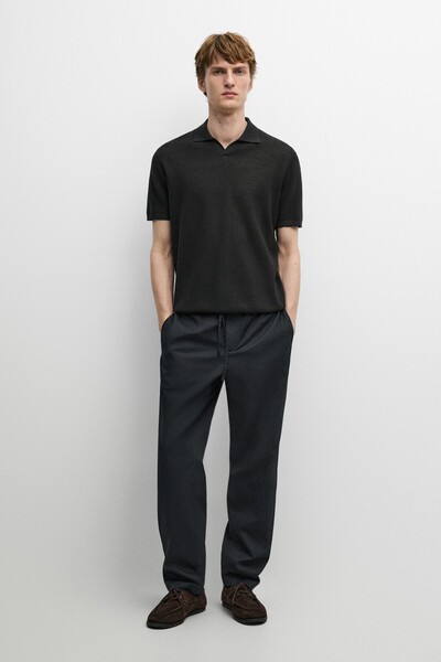 Massimo Dutti Pamuk karışımlı jogger fit pantolon