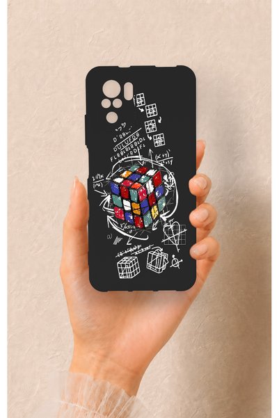 Vip Case حافظة سيليكون بنمط مكعب روبيك متوافقة مع هاتف Redmi Note 10-10S