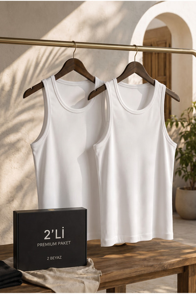 Valiberta Valmont Premium Regular Fit Ribbed Camisole Fabric Men's Undershirt...