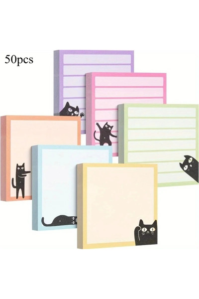 choice2 50 قطعة عشوائية من الملاحظات اللاصقة اللطيفة - ذاتية اللصق، باللون ال...