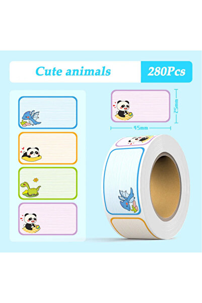 Choice6 Cute animals Cartoon sticker marking waterproof and tear resistant st...
