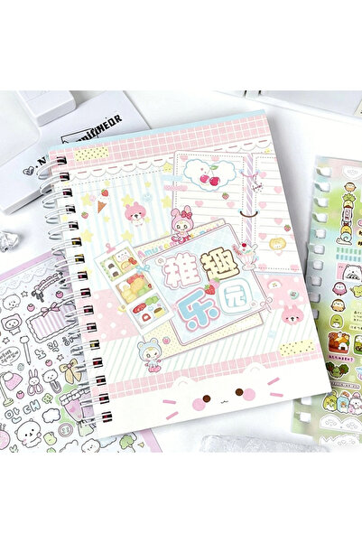 Choice A 32-page Japanese Cute Childish Fun Paradise Sticker Book Kawaii Litt...