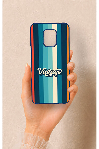 Vip Case Redmi Note 9 Pro 9S Uyumlu Vintage Desenli Silikon Kılıf