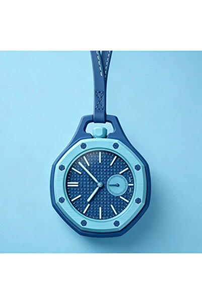 choice2 ساعة بانداي الزرقاء الجديدة AP SWATCH، ساعة كوارتز بحزام وشعار AP Swa...