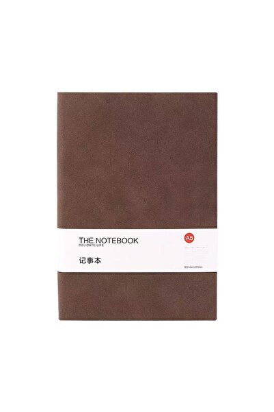 Choice4 A6 brown A5/A6 Plain Simple Sheepskin Leather Notebook Blank Inner Pa...