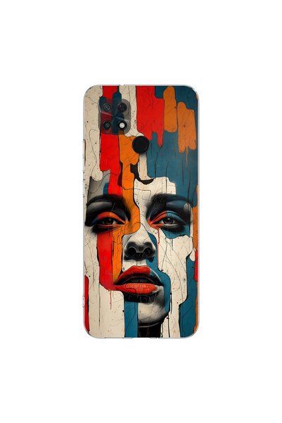 PPKin Poco C40 Compatible Table 7 Design Transparent Case