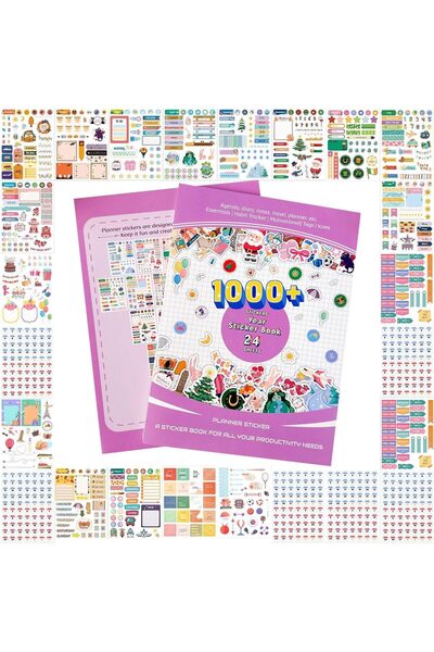 Home Smart Planner Book Stickers Kit for Kids Self-Adhesive Sticker of 24 She...