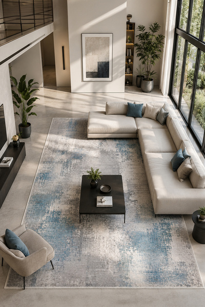 Homefesto Modern Dekoratif Halı – Makinada Yıkanabilir, Kaymaz Taban, İnce Salon Halısı, Mutfak Halısı ve Yolluk