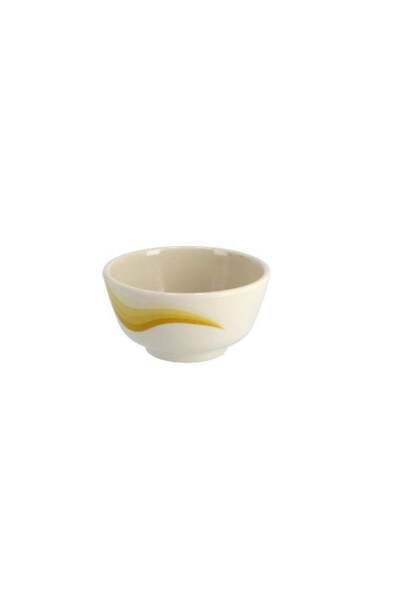 ROYALFORD 3.5 Inch Super Rays Round Bowl Multi Color Assorted Color Beige Wit...