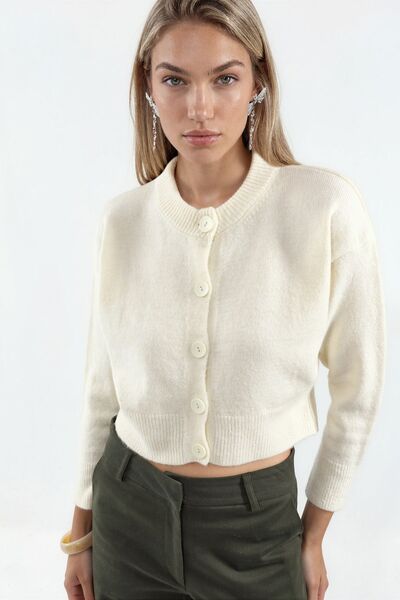 Hiccup VIORNA Cardigan Scurt Tricotat, Cu Nasturi