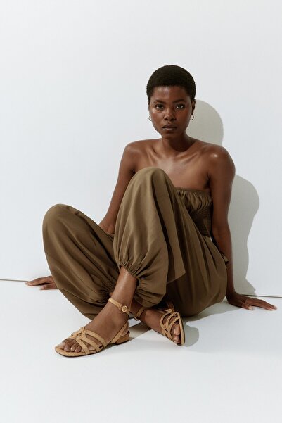 H&M Örme Hasır Sandalet