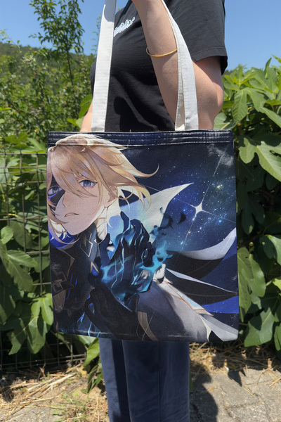 ZipZap Τσάντα Anime από καμβά διπλής όψης Dainsleif Genshin Impact V2