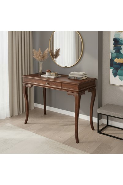 ROYS AHŞAP 100 Cm Masif Rustik Ceviz Dresuar