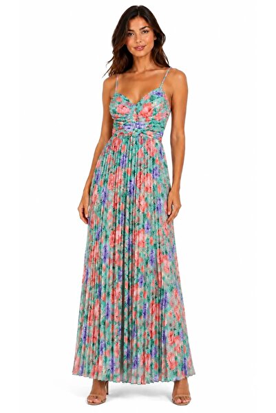 ddastore Rochie plisată dominicană - turcoaz