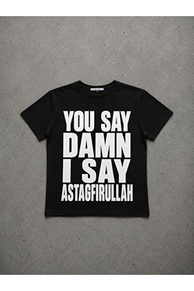 manicsellout I Say Astaghfirullah Statement Graphic Baby Tee