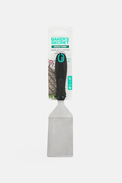Baker's Secret Stainless Steel Griddle Turner, Black
