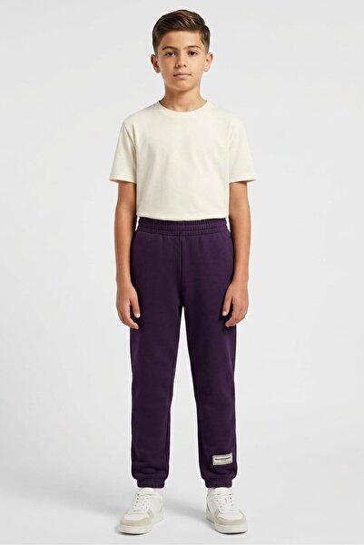 The Giving Movement Kids Boy Brand Logo Pull On Jogger Pants, Purple