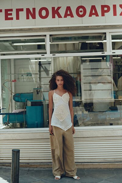 Pull & Bear Asimetrik kroşe top