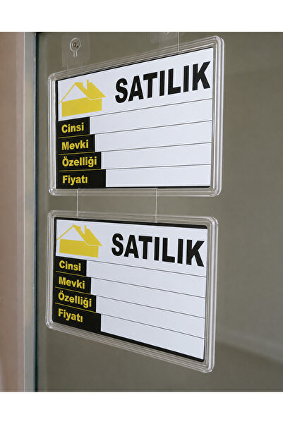 920-DAYANIKLI MAT SERT PLASTİK KORUMALI EMLAK ÇERÇEVE - 20 ADET - 8 FARKLI RENK SEÇENEĞİ