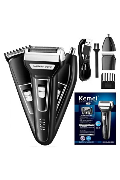 Kemei ماكينة حلاقة متعددة الاستخدامات KM-6558 3X1 يمكن استخدامها لحلاقة الشعر...
