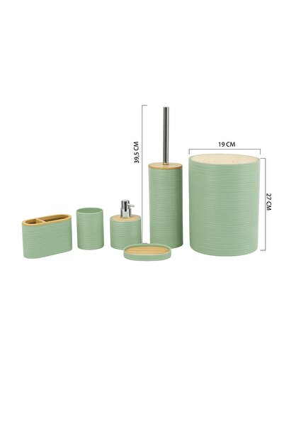Vichy BANYO SETİ VICHY-7231 6 PRÇ SAGE GREEN x12