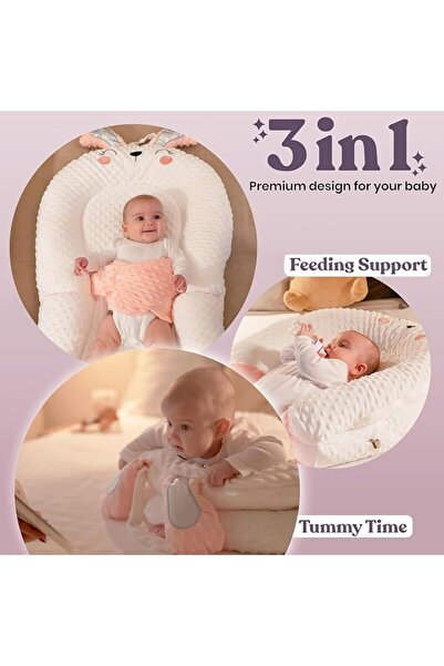 U-HOOME Baby Lounger Pillow, Baby Lounger for Newborn, Breathable & Soft Baby...