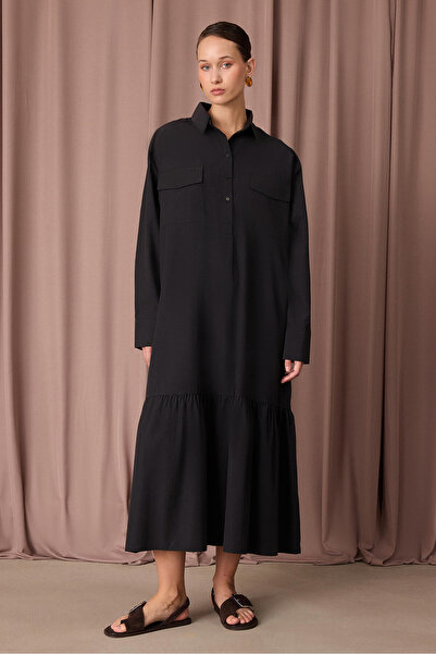 Touché Privé Poplin Dress with Pocket Detail